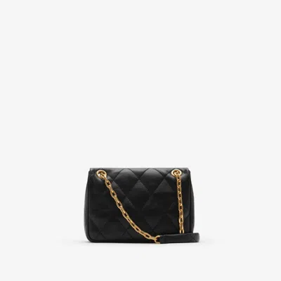 Burberry Womens Mini Strand Leather Cross-body Bag Black In Black