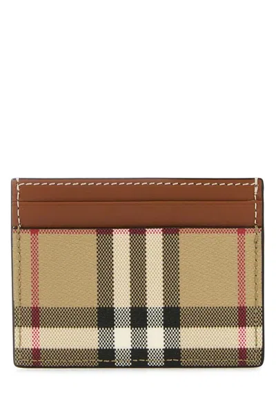 Burberry Printed Canvas Card Holder In Neutral