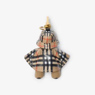 Burberry Thomas Bear Check-pattern Keyring In Brown