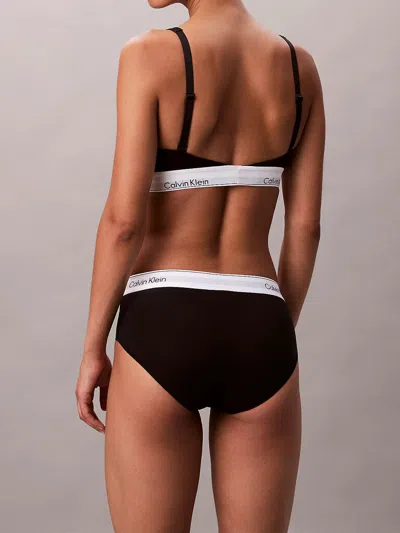Calvin Klein Lightly Lined Bralette In Black