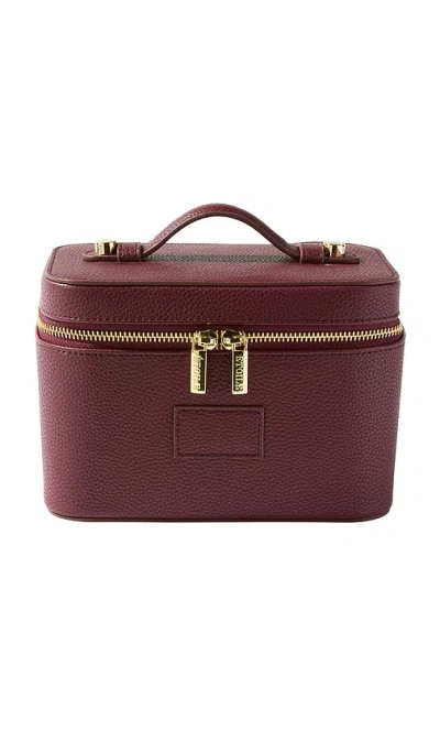 Etoile Collective Mini Vanity Case In Burgundy