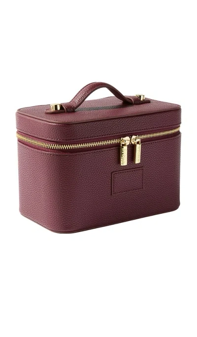 Etoile Collective Mini Vanity Case In Burgundy