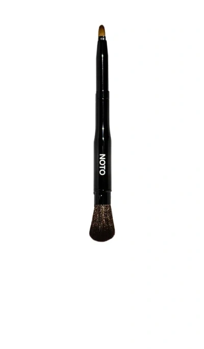 Noto Botanics Lip + Cheek Duo Brush In Brown