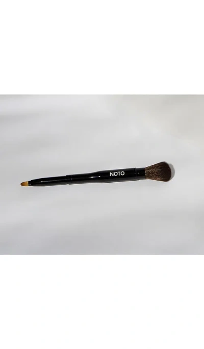 Noto Botanics Lip + Cheek Duo Brush In Brown
