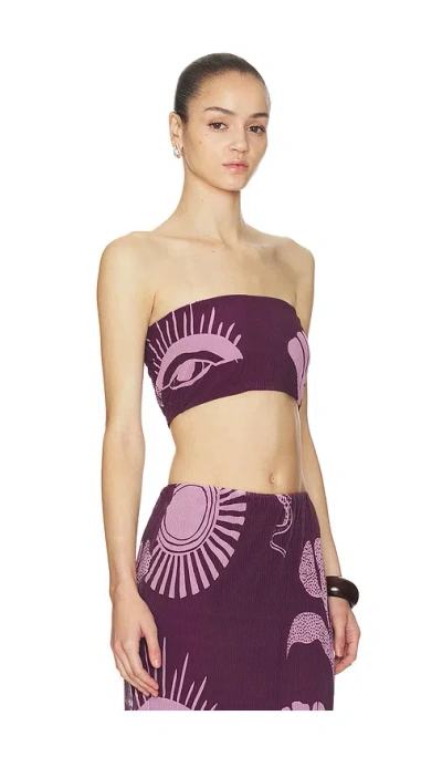 Cala De La Cruz Odessa Top In Purple