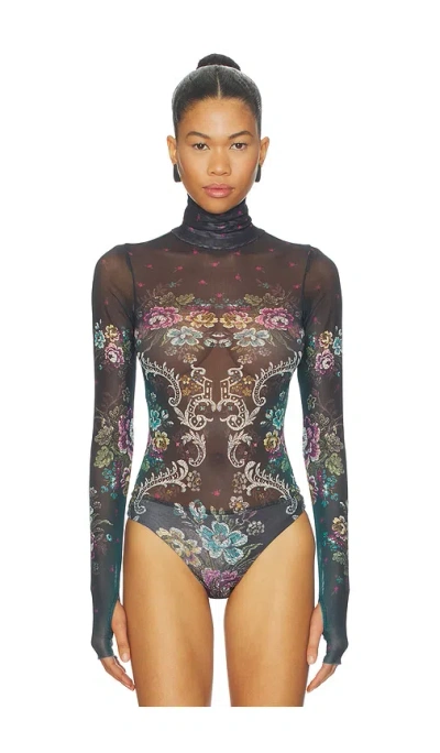 Afrm Milo Bodysuit In Black