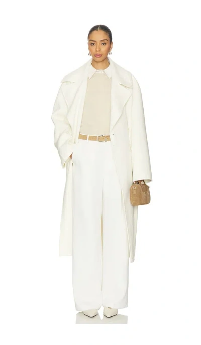 L'academie By Marianna Kye Wool Coat In White