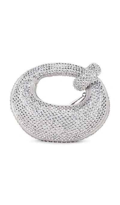 Jw Pei Abacus Artificial Crystal Mini Bag In Silver