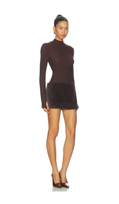 By.dyln Parisa Mini Dress In Brown