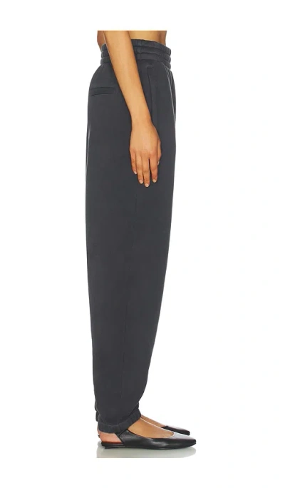 Alexander Wang Crystal Hotfix Logo Sweatpants In Brushed Terry Clothing In Black