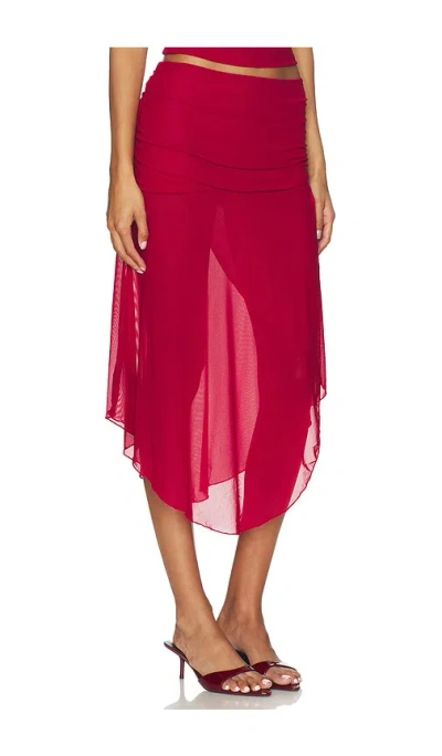 Tiger Mist Mariana Skirt In Red