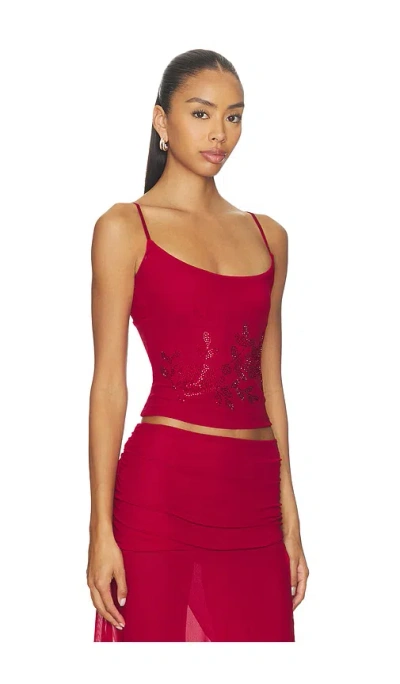 Tiger Mist Octavia Top In Red