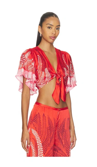 Poupette St Barth Top Rose In Red