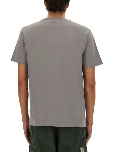 Carhartt Wip Tshirt With Pocket In Gray