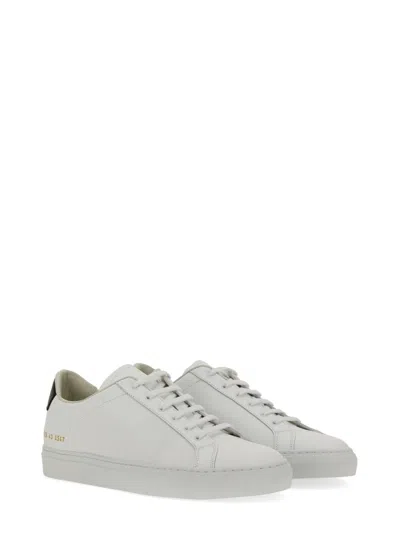 Common Projects Retro Classic Leather Sneakers In White