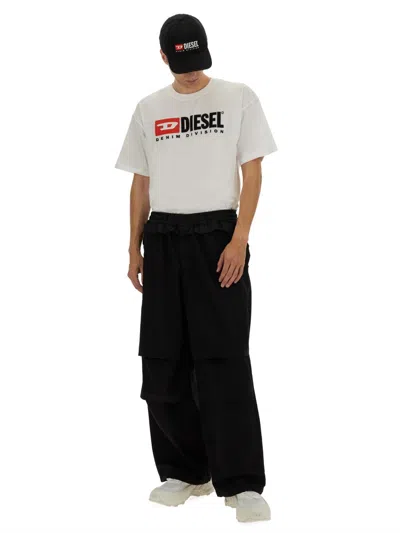 Diesel Essentials Man T-shirt White Size L Cotton