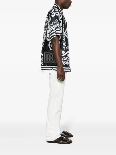 Dolce & Gabbana Medium-sized Dg Logo Shoulder Bag In Black