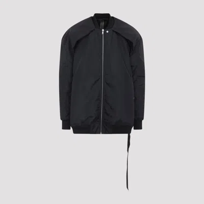 Drkshdw Oversized Black Nylon Bomber Jacket In Black