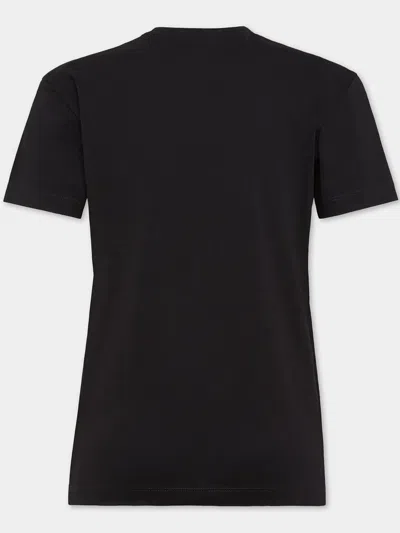 Dsquared2 Perfectly Fitted Short Sleeve Top In Black