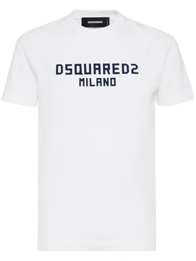 Dsquared2 Timeless Crew Neck T-shirt With Short Sleeves In White