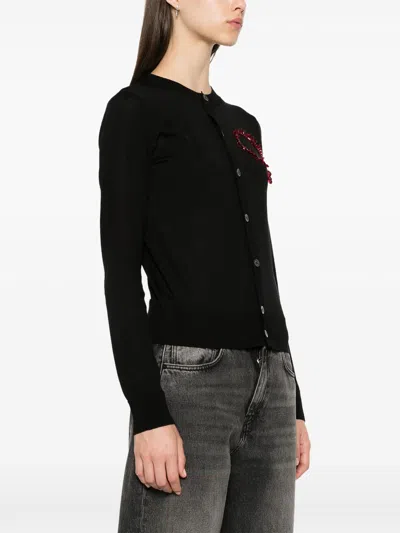 Dsquared2 Women Black Wool Cashmere Sweater In Black
