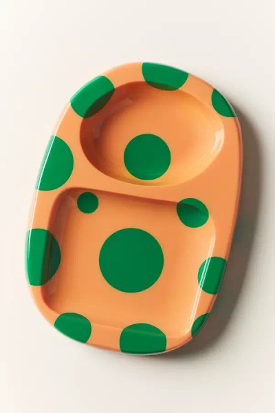 Edie Parker Polka Dot Catchall Dish In Orange