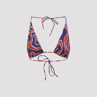 Pucci Triangle Top Adjustable Strap Bikini Set In Multi