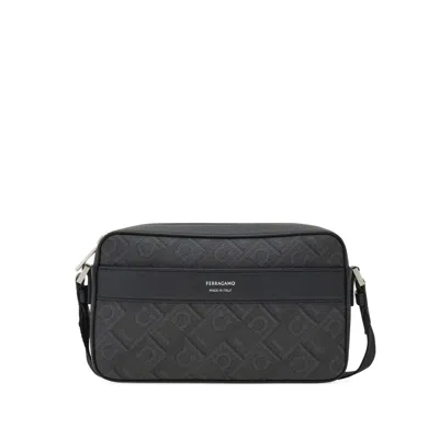 Ferragamo Monogram Shoulder Bag Rectangular Shape In Multi