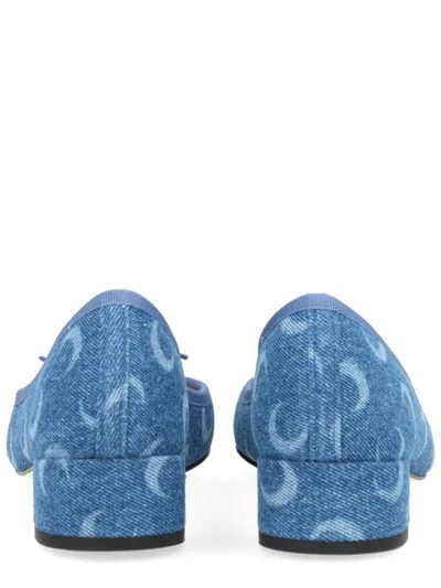 Marine Serre Ballerina "camille"  X Repetto In Blue