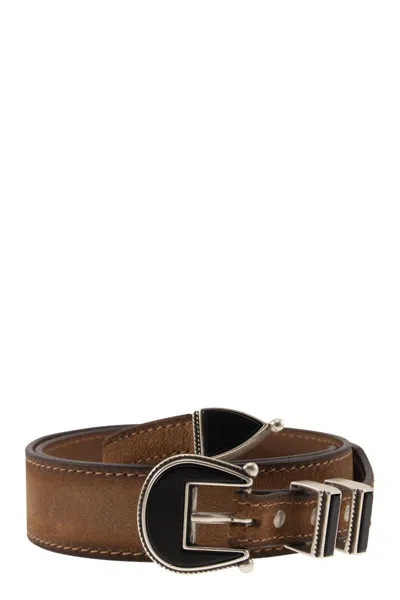Alberto Luti Tobacco Belt In Brown