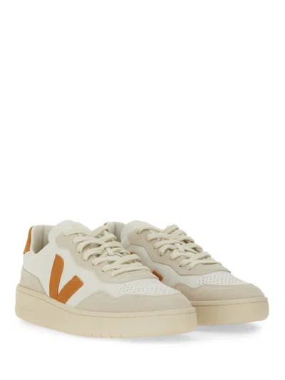 Veja V-90 Leather Sneaker In Multi