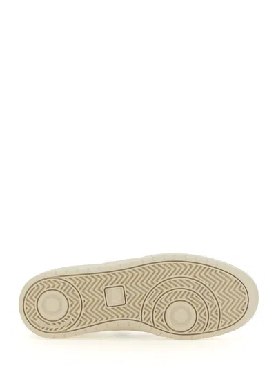 Veja V-90 Organic Leather Sneaker In Neutral