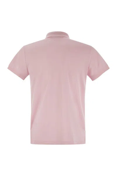 Polo Ralph Lauren Slim-fit Pique Polo Shirt In Pink
