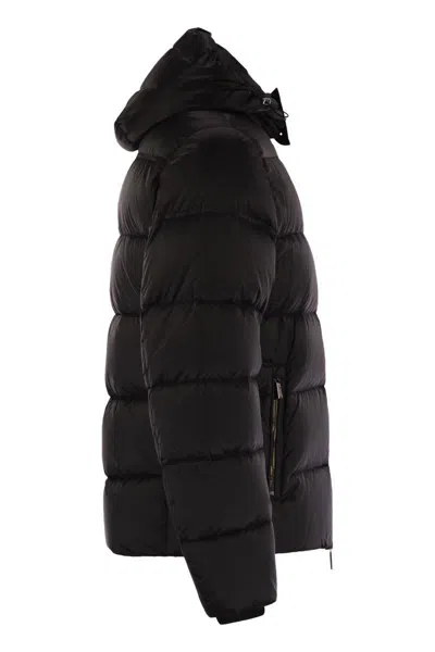 Moorer Brett - Hooded Down Jacket In Black