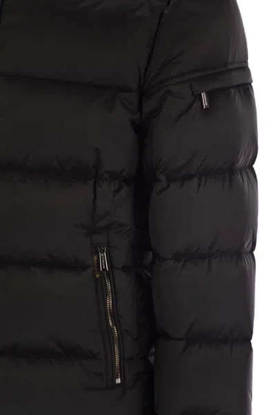 Moorer Brett - Hooded Down Jacket In Black