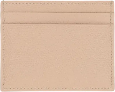 Valentino Garavani Vlogo Signature Leather Card Holder In Pink