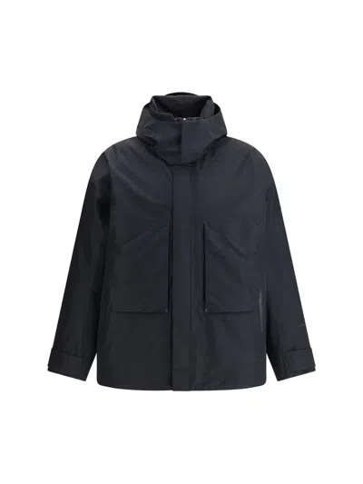 Laminar Short Jacket With Pockets In Blue