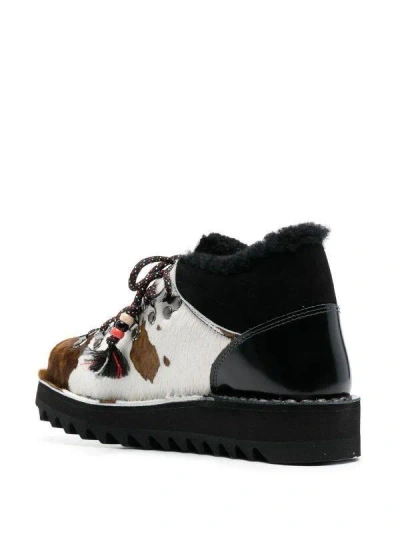 Alanui Capri Shoes Cavallino Boots In Brown
