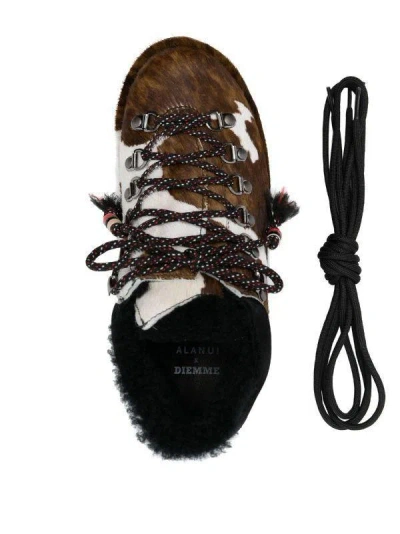 Alanui Capri Shoes Cavallino Boots In Brown