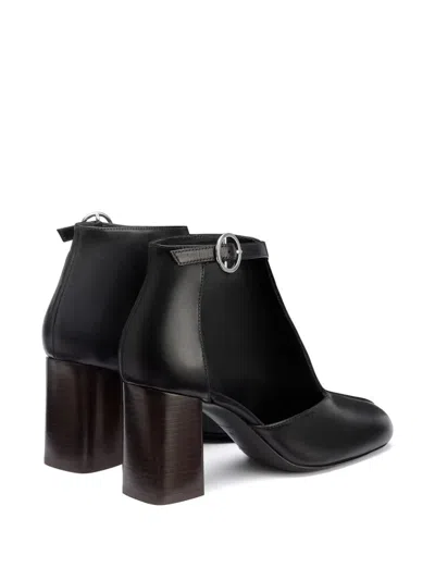 Lemaire 80mm Almond Toe Ankle Boots In Black