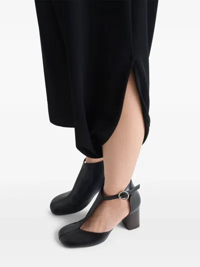 Lemaire 80mm Almond Toe Ankle Boots In Black