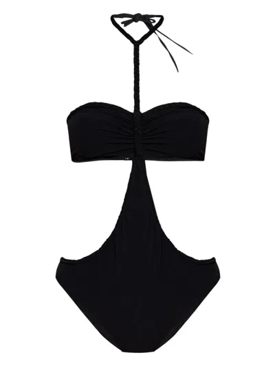Isabel Marant Bandeau Swimsuit Featuring Cut-out Detailing In Black