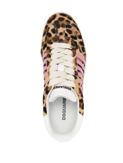 Dsquared2 Leopard-print Sneakers In Animal Print