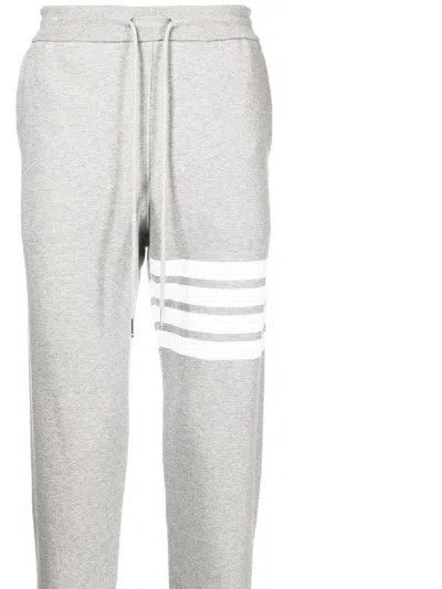 Thom Browne Jogger Trousers 4 Bar In Grey