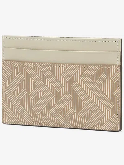 Fendi Men Nude Leather Wallet In Neutral