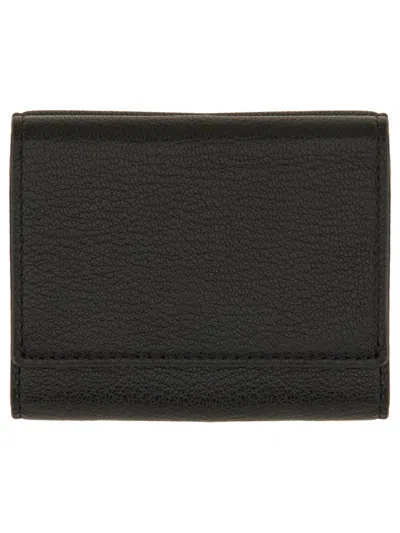 Anya Hindmarch Trifold Mini Eyes Wallet In Black