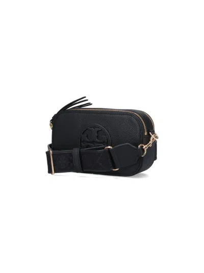 Tory Burch Miller Mini Crossbody Bag Crossbody Bags Black In Blue