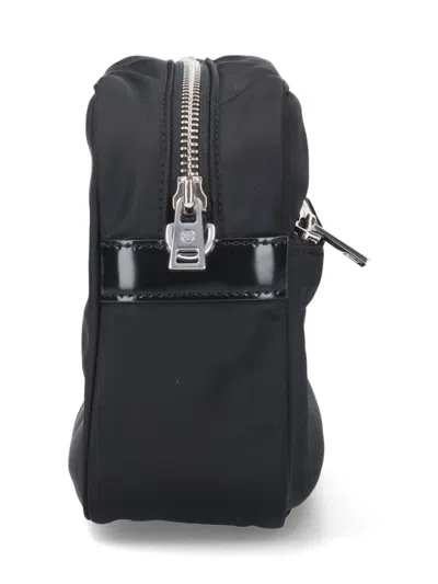 Tory Burch Virginia Logo Plaque Crossbody Bag In Black