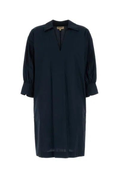 Woolrich Navy Blue Poplin Dress