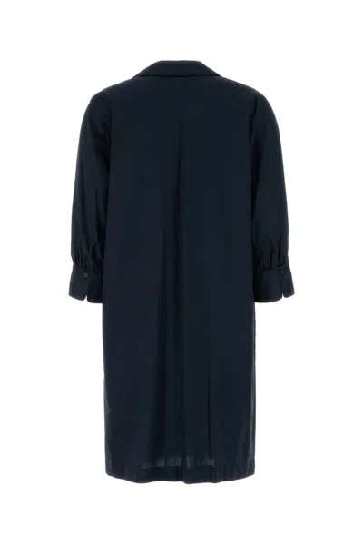Woolrich Navy Blue Poplin Dress